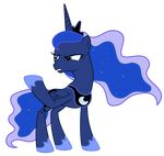  3luk blue_eyes blue_hair cool_colors cutie_mark equine feathered_wings feathers female feral friendship_is_magic hair horn mammal my_little_pony princess_luna_(mlp) reaction_image teeth winged_unicorn wings 