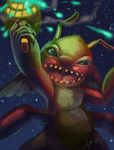  2017 4_arms 5_fingers alien angry antanariva antennae black_eyes chest_tuft digital_media_(artwork) digital_painting_(artwork) disney experiment_(species) fur gunfire head_tuft hi_res holding_object holding_weapon leroy_(lilo_and_stitch) lilo_and_stitch looking_at_viewer multi_arm multi_limb open_mouth plasma plasma_rifle red_fur red_nose signature space tuft uvula weapon 