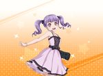 bang_dream! blush dress happy long_hair purple_hair red_eyes twintails udagawa_ako wedding 