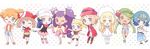  6+girls eureka_(pokemon) haruka_(pokemon) hikari_(pokemon) iris_(pokemon) kasumi_(pokemon) lillie_(pokemon) mao_(pokemon) mei_(maysroom) multiple_girls pokemon pokemon_(anime) serena_(pokemon) suiren_(pokemon) 