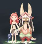  2girls artist_request character_request furry grey_hair long_hiar made_in_abyss multiple_girls nanachi_(made_in_abyss) pink_hair 