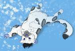  blue_eyes digital_media_(artwork) feline feral fur fuzzymaro mammal panther pawpads white_fur 