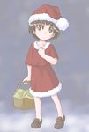  akazukin_chacha basket dark_hair open_eyes santa shiine 