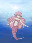  akazukin_chacha marin mermaid pink_hair sea 