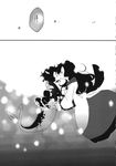  animal_ears comic dress drill_hair greyscale head_fins highres imaizumi_kagerou japanese_clothes kimono kiss makako_(yume_bouei_shoujo_tai) mermaid monochrome monster_girl multiple_girls tail touhou translated underwater wakasagihime wolf_ears wolf_tail yuri 