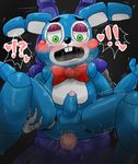  ! &lt;3 2017 ?! anal anal_penetration animatronic anthro anthro_on_anthro balls big_penis black_background blue_balls blue_body blue_penis blush bonnie_(fnaf) buckteeth censored duo enigi09 erection faceless_male five_nights_at_freddy&#039;s five_nights_at_freddy&#039;s_2 green_eyes hand_on_thigh lagomorph looking_down machine male male/male mammal mosaic_censorship motion_lines open_mouth penetration penis pink_penis precum purple_balls purple_body rabbit robot saliva sex simple_background size_difference solo_focus stand_and_carry_position standing sweat teeth toy_bonnie_(fnaf) video_games 