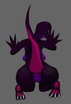  anthro big_butt butt digital_media_(artwork) female j-m nintendo pok&eacute;mon presenting presenting_hindquarters presenting_pussy pussy raised_tail reptile salazzle scalie solo thick_thighs video_games wide_hips 