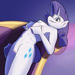  anthro breasts equine female horn mammal my_little_pony pussy rarity_(mlp) solo unicorn zeplich 