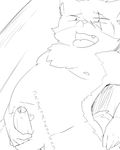  anthro balls canine chest_tuft cub cute_fangs dog erection hitsuzi_taro11 humanoid_penis line_art male mammal masturbation open_mouth partially_retracted_foreskin penis precum slightly_chubby tongue tongue_out tuft uncut young 