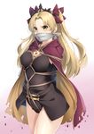  absurdres artist_name bdsm blonde_hair bondage bound breasts cleavage crotch_rope ereshkigal_(fate/grand_order) fate/grand_order fate_(series) gag gagged highres large_breasts long_hair looking_at_viewer lulu-chan92 solo yellow_eyes 