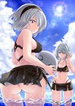  ass ayakase_hotaru bikini cleavage nier_automata swimsuits wet yorha_no.2_type_b yorha_type_a_no._2 