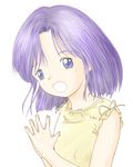  akazukin_chacha open_eyes open_mouth purple_hair yakko 