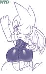  anthro armwear bat breasts butt camel_toe clothed clothing duo elbow_gloves eyelashes facesitting female gloves half-closed_eyes looking_back male male/female mammal marthedog monochrome pussy rear_view rouge_the_bat sketch skinsuit smile solo_focus sonic_(series) sweat tight_clothing wings 