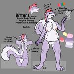  breasts female invalid_color lazybutts lustylamb mammal model_sheet nipples pastel piercing sheet_(disambiguation) skunk smoking 