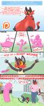  2017 anthro areola big_breasts breasts daughter dialogue ditto english_text fangs father father_and_daughter hand_on_breast huge_breasts hyper hyper_breasts incineroar litten lysergide mother mother_and_daughter nintendo nipples open_mouth parent patreon penis pikachu pok&eacute;mon text tits_(lysergide) video_games 