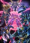  arm_blade aura barzam beam_cannon beam_rifle char's_counterattack char's_counterattack_-_beltorchika's_children dual_wielding energy_gun f91_gundam fin_funnels glowing glowing_eye green_eyes gundam gundam_00 gundam_exia gundam_f91 gundam_seed gundam_seed_destiny gundam_zz hi-nu_gundam highres holding mecha no_humans parody red_eyes sakusakusakurai shield strike_freedom_gundam super_gundam turn_a_gundam turn_a_gundam_(mobile_suit) weapon wings zeta_gundam zz_gundam 