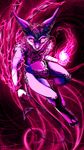  2017 ambiguous_gender anthro blue_fur bracelet computer_virus electricity fur glare hi_res idascu jewelry looking_at_viewer magic nude pink_eyes purple_theme ratte smile solo 