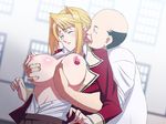  bald blonde_hair blush breast_grab breasts erohi eyes_closed fat fat_man forced grabbing groping licking molestation no_bra open_clothes open_shirt princess_lover rape rocoroto rokoroto school_uniform schoolgirl shirt short_hair silvia_van_hossen window windows 