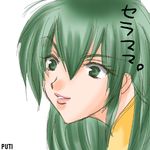  akazukin_chacha green_hair head open_eyes seravi 