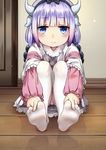  chen_bin horns kanna_kamui kobayashi-san_chi_no_maid_dragon pantsu thighhighs 