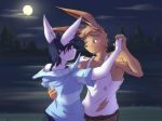  2018 anthro blush dancing digital_media_(artwork) euca_(repeat) invalid_tag lagomorph male male/male mammal protagonist_(repeat) rabbit repeat_(visual_novel) romantic shirokoi sissel_(repeat) visual_novel 