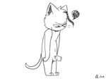  al-cat annoyed anthro balls cat feline male mammal navel simple_background solo standing whiskers 