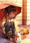  chen_bin neko tagme thighhighs umbrella 