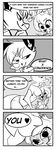 &lt;3 anthro antlers bedroom_eyes black_and_white bloominrose blush boob_hat book breasts canine cervine clothed clothing comic crotch_grab deaux deer dialogue digital_media_(artwork) duo embrace english_text faux female fox fur girly grin grope hair half-closed_eyes horn larger_female male male/female mammal monochrome reading romantic_couple seductive simple_background sitting size_difference smaller_male smile speech_bubble standing surprise text 