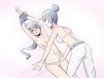  2girls blush bondage femdom incest nipples panties rwby weiss_schnee winter_schnee yuri 