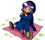  akazukin_chacha open_eyes purple_hair sitting yakko 