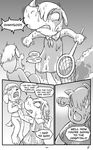 animal_crossing anthro balls bottomless canine clothed clothing comic conditional_dnp digby_(animal_crossing) dog female grumpyvulpix male mammal monochrome nintendo peeing penis ren&eacute;e_(animal_crossing) rhinoceros urine video_games 