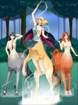  breasts centaur equine equine_taur magic_spell mammal phantominker taur torn_cloths 