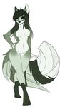  aimi anthro breasts canine edith female fox fur hair looking_at_viewer mammal navel nude solo 