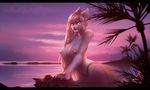  anthro breasts clothed clothing feline female ghostli hair long_hair looking_at_viewer mammal nipples outside solo topless wide_hips 