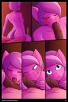  animal_genitalia animal_penis balls clothing comic diamond_tiara_(mlp) equine_penis featherweight_(mlp) fellatio female first_person_view fondling friendship_is_magic licking looking_at_viewer male male/female marik_azemus34 my_little_pony oral penis saliva sex tongue tongue_out undressing 