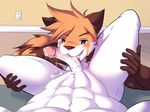  2017 anthro balls blush cum cum_in_mouth cum_inside duo erection euca_(repeat) fellatio first_person_view hair hi_res licking male male/male mammal nude open_mouth oral owen_(repeat) penis red_panda repeat_(visual_novel) sex shirokoi tongue tongue_out 
