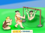  barney_rubble betty_rubble fred_flintstone hanna_barbera sex_and_toons the_flintstones 