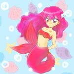  akazukin_chacha marin mermaid open_eyes pink_hair 