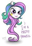  2013 anthro creepy english_text equine female friendship_is_magic hair hi_res horse killryde long_hair mammal multicolored_hair my_little_pony pink_eyes pony princess princess_celestia_(mlp) royalty smile solo tattoo text what_has_science_done where_is_your_god_now why 