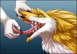  claws drooling feet female fluffy invalid_color invalid_tag paws saliva sergal silvergrin slobber teeth tongue 