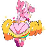  anthro big_butt blush boon_(vimhomeless) bow_tie butt clothing equine footwear girly high_heels horn invalid_tag jeans lipstick looking_at_viewer makeup male mammal panties pants presenting raised_tail shoes sitting solo underwear unicorn vimhomeless whale_tail 