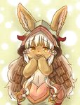  artist_request brown_eyes furry made_in_abyss nanachi_(made_in_abyss) rabbit white_hair 