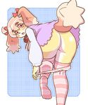  artist_request dog furry panties pink_eyes pink_hair short_hair stocking 