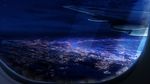  airplane airplane_wing highres night night_sky no_humans original scenery sky star_(sky) starry_sky window y_y_(ysk_ygc) 