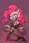  2017 anthro blue_eyes cutie_mark dahr earth_pony equine female friendship_is_magic hair horse looking_at_viewer mammal my_little_pony nightmare_fuel nipples piercing pink_hair pinkie_pie_(mlp) pony pussy solo tongue tongue_out 