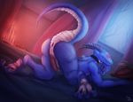  anthro anus butt erection hypnosis inviting izrez kobold looking_at_viewer looking_back male mind_control nude penis pose presenting presenting_hindquarters reptile scalie solo 