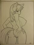  2017 anthro anthrofied anus areola bhawk big_breasts breasts butt cutie_mark equine female friendship_is_magic hand_on_butt horn mammal monochrome my_little_pony nipples pose pussy solo twilight_sparkle_(mlp) unicorn 