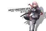  ar-15 assault_rifle backpack bag black-framed_eyewear blue_eyes blue_hair girls_frontline glasses gun hair_ornament highres holster jacket lin+ long_hair looking_at_viewer magazine_(weapon) multicolored_hair official_art one_side_up pink_hair pleated_skirt rifle scarf school_uniform scope skindentation skirt solo st_ar-15_(girls_frontline) streaked_hair suppressor thigh_holster thighhighs trigger_discipline weapon 