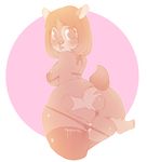  animal_crossing anthro anus blush breasts butt butt_grab cervine clothed clothing deer disembodied_hand fauna_(animal_crossing) female hand_on_butt kokobuttz looking_back mammal nintendo pussy pussy_juice underwear video_games 