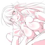  1boy 1girl chikuishi huge_breasts katsuragi_(senran_kagura) long_hair paizuri penis senran_kagura tie 